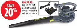 Canadian Tire Yardworks 400 CFM Corded Blower, Vaccum & Mulcher offer