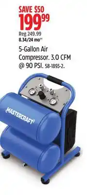 Canadian Tire Compressor. 3.0 CFM @ 90 PSI offer