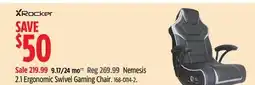 Canadian Tire X Rocker Nemesis 2.1 Ergonomic Swivel Gaming Chair offer