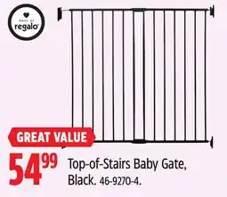 Canadian Tire Regalo Top-of-Stairs Baby Gate, Black offer