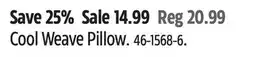 Canadian Tire for LIVING Cool Weave Pillow offer