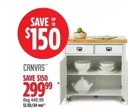 Canadian Tire Canvas Mayfield Kitchen Cart, White offer
