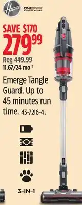 Canadian Tire Emerge Tangle Guard. Up to 45 minutes run time offer