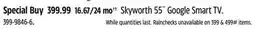 Canadian Tire skyworth 55 Google Smart TV offer