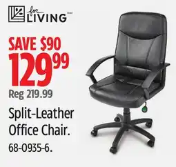 Canadian Tire Split-Leather Office Chair For Living offer