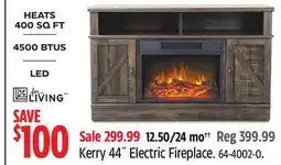Canadian Tire Kerry 44˝ Electric Fireplace offer
