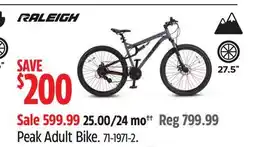 Canadian Tire Raleigh Peak Adult Bike offer