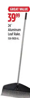 Canadian Tire Fiskars Aluminum Leaf Rake offer