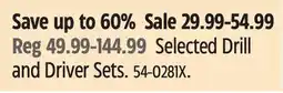 Canadian Tire MASTERCRAFT Selected Drill and Driver Sets offer