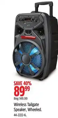 Canadian Tire iLive Wireless Tailgate Speaker offer