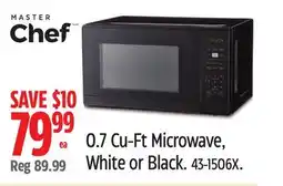 Canadian Tire Master Chef 0.7 Cu-Ft Microwave, White or Black offer