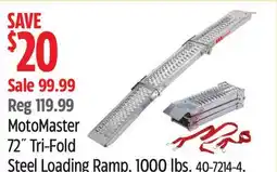 Canadian Tire MotoMaster 72˝ Tri-Fold Steel Loading Ramp, 1000 lbs offer