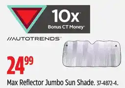 Canadian Tire Autotrends Max Reflector Jumbo Sun Shade offer