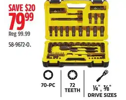 Canadian Tire STANLEY Black Chrome Socket Sets offer