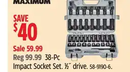 Canadian Tire 38-Pc Impact Socket Set offer