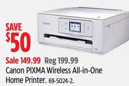 Canadian Tire Canon PIXMA Wireless All-in-One Home Printer offer