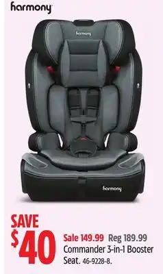 Canadian Tire Commander 3-in-1 Booster Seat offer