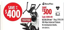 Canadian Tire Bowflex M6 Max Interval Trainer. 16 resistance levels offer