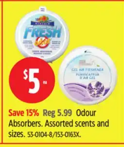 Canadian Tire Sun Glo Odour Absorbers offer