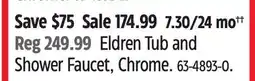 Canadian Tire Delta Eldren Tub and Shower Faucet, Chrome offer