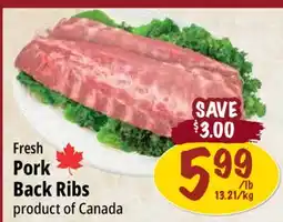 Farm Boy Fresh Pork Back Ribs offer