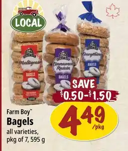 Farm Boy Farm Boy Bagels offer