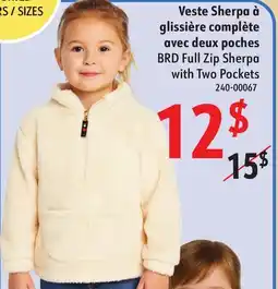 Sushi Shop BRD Full Zip Sherpa with Two Pockets offer