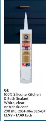 Home Hardware 100% Silicone Kitchen & Bath Sealant offer