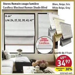 Sushi Shop Cordless Blackout Roman Shade Blind offer