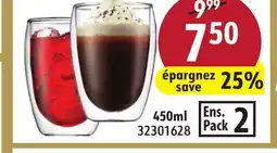 Sushi Shop 2 Piece Insulated Double-Wall Glass Mug Set offer