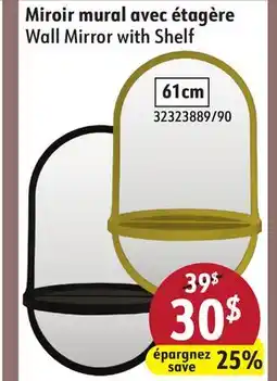 Sushi Shop Wall Mirror with Shelf offer