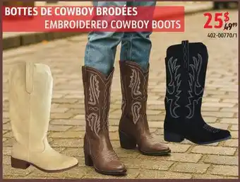 Sushi Shop EMBROIDERED COWBOY BOOTS offer