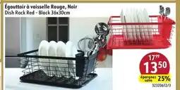 Sushi Shop Dish Rack Red - Black 36x30cm offer