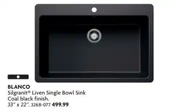 Home Hardware Silgranit Liven Single Bowl Sink offer