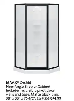 Home Hardware Orchid Neo-Angle Shower Cabinet offer