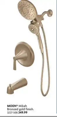 Home Hardware MOEN Mikah Bronzed gold finish Tub and Shower Faucets offer