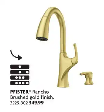 Home Hardware Rancho Brushed gold finish offer