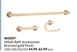 Home Hardware Mikah Bath Accessories Bronzed gold finish offer
