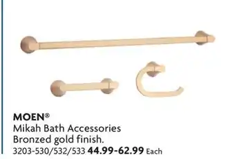 Home Hardware Mikah Bath Accessories Bronzed gold finish offer