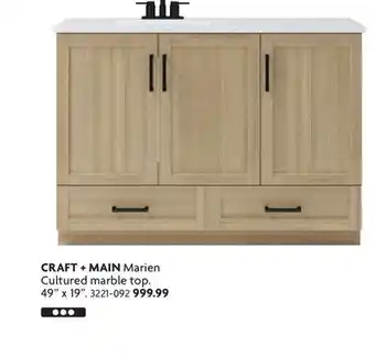 Home Hardware CRAFT + MAIN Marien Cultured marble top offer