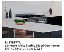 Home Hardware Laminate White Marble Edged Countertop offer