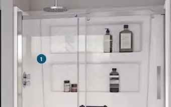 Home Hardware Herringbone design with integrated grab bar offer