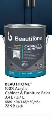 Home Hardware 100% Acrylic Cabinet & Furniture Paint offer