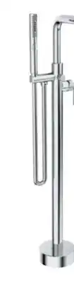 Home Hardware Indy Knurled texture. Chrome finish freestanding-tub-faucet offer