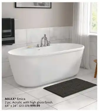 Home Hardware Emica Freestanding Bathtubs offer