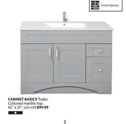 Home Hardware Tudor Cultured marble top offer