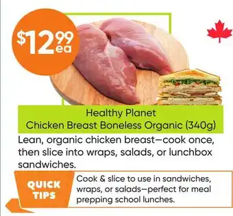 Healthy Planet Healthy Planet Chicken Breast Boneless Organic offer