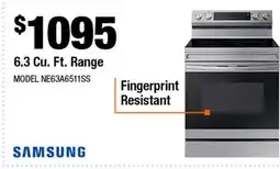 Home Depot 6.3 cu. ft Range offer