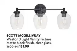 Home Hardware Weston 3 Light Vanity Fixture offer