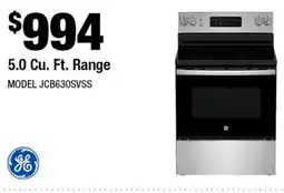 Home Depot 5.0 Cu. Ft. Range offer